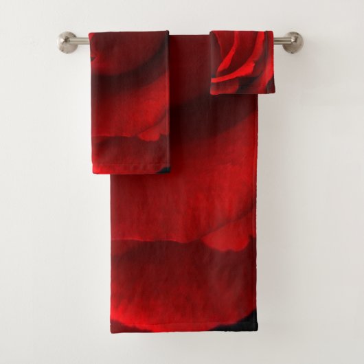Rote Rose Badhandtuch Set (Insitu)