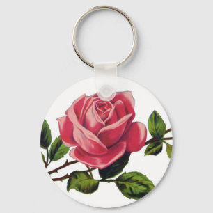 Rote Rose Basic Schlüsselanhänger