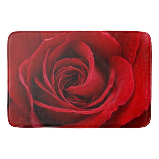 Rote Rose Bath Mat Badematte (Vorderseite)