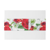 Rote Rose Bauchband Einladungsbanderole (Rückseitenbeispiel)