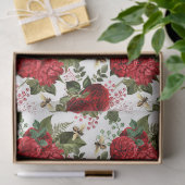 Rote Rose Bee Series Design 15 Tissue Paper Seidenpapier (Geschenk)