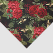 Rote Rose Bee Series Design 18 Tissue Paper Seidenpapier (Detail)