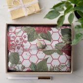 Rote Rose Bee Series Design 47 Seidenpapier (Geschenk)