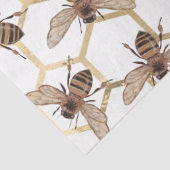 Rote Rose Bee Series Design 51 Seidenpapier (Detail)