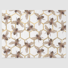 Rote Rose Bee Series Design 51 Seidenpapier