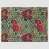 Rote Rose Bee Series Design 58 Seidenpapier (Vorderseite)