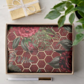 Rote Rose Bee Series Design 59 Seidenpapier (Geschenk)