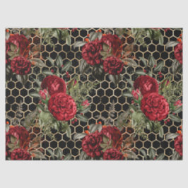Rote Rose Bee Series Design 60 Seidenpapier