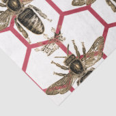 Rote Rose Bee Series Design 64 Seidenpapier (Detail)