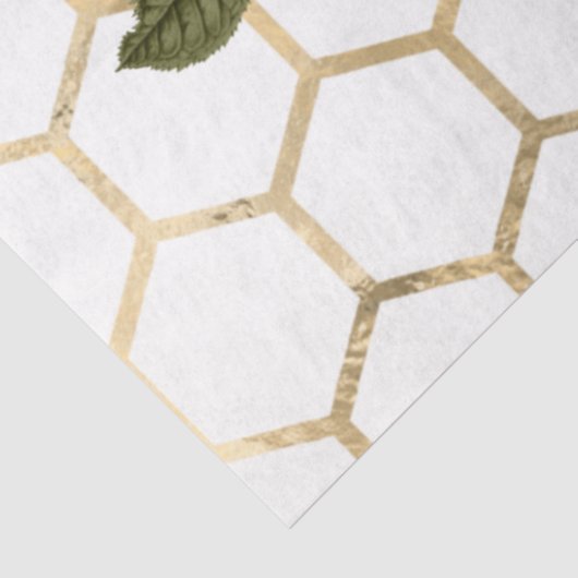 Rote Rose Bee Series Design 66 Seidenpapier (Detail)