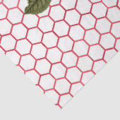 Rote Rose Bee Series Design 67 Seidenpapier (Detail)