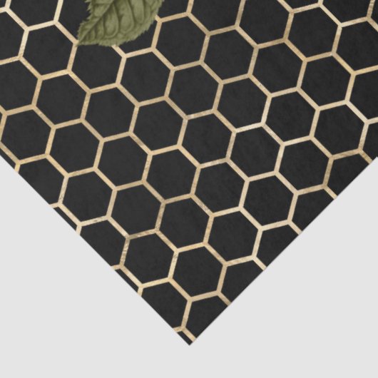 Rote Rose Bee Series Design 68 Seidenpapier (Detail)