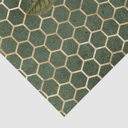 Rote Rose Bee Series Design 70 Seidenpapier (Detail)