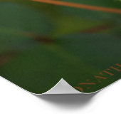 Rote Rose beginnt zu blühen Poster (Ecke)