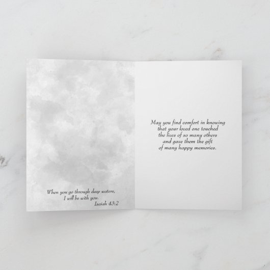 Rote Rose Beileid Karte (Innenseite)