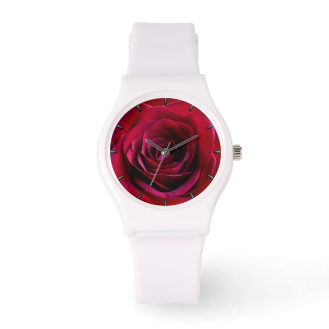 Rote Rose beobachtet romantische Armbanduhren der  (Vorderseite)