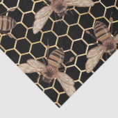 Rote Rose Biene Serie Design 53 Seidenpapier (Detail)