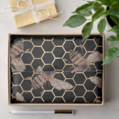 Rote Rose Biene Serie Design 53 Seidenpapier (Geschenk)