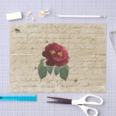 Rote Rose Bienen Seidenpapier (Handwerk)