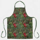 Rote Rose-Bienenreihe - Design 8 Schürze (Vorderseite)