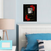 Rote Rose Black und Gold Quinceñera Foliendrucke (In Situ (Schlafzimmer))