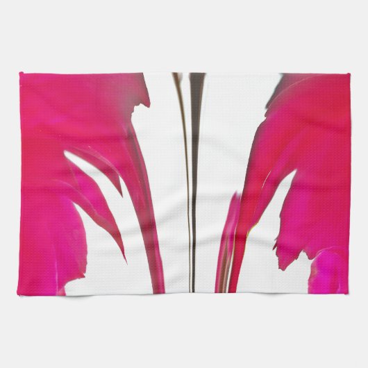 Rote Rose-Blätter anpassen Handtuch (Horizontal)