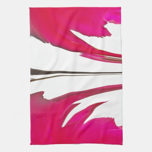 Rote Rose-Blätter anpassen Handtuch (Vertikal)