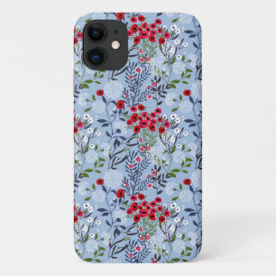 Rote Rose Blaue Weiße Blüte Case-Mate iPhone Hülle