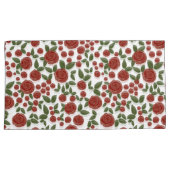 rote Rose blorweiß Kissenbezug (Vorderseite-Rechts)