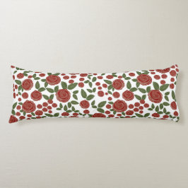 rote Rose blorweiß Seitenschläferkissen