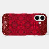 Rote Rose blüht mit Abtropfen - kundenspezifisch Case-Mate iPhone Hülle (Rückseite (Horizontal))