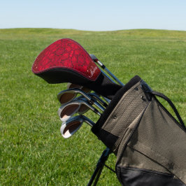 Rote Rose blüht mit Abtropfen - kundenspezifisch Golf Headcover