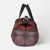 Rote Rose Blume Abstrakt Personalisiert Duffle Bag (Rechts)