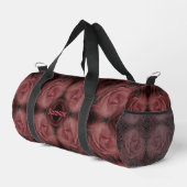 Rote Rose Blume Abstrakt Personalisiert Duffle Bag (Rechte Ecke)