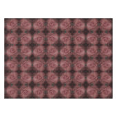 Rote Rose Blume Abstraktes Naturemuster Vintag Tischdecke (Vorderseite (Horizontal))