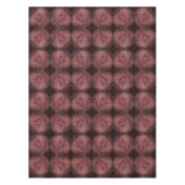 Rote Rose Blume Abstraktes Naturemuster Vintag Tischdecke (Vorderseite)
