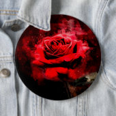 Rote Rose Blume Aquarell - bb Button (Beispiel)