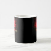 Rote Rose Blume Aquarell - bb Kaffeetasse (Mittel)