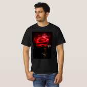 Rote Rose Blume Aquarell - bb T-Shirt (Vorne ganz)