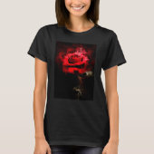 Rote Rose Blume Aquarell - bb T-Shirt (Vorderseite)
