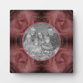 Rote Rose Blume Art Fügen Sie Ihr Foto Fotoplatte (Vorderseite)