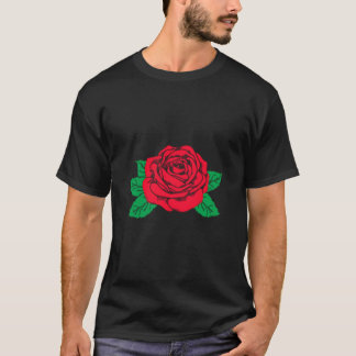 Rote Rose Blume Ästhetische Kleidung Soft Grunge P T-Shirt