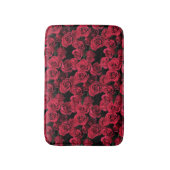 Rote Rose Blume Bath Matts Badematte (Vorderseite Vertikal)