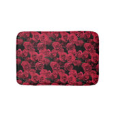 Rote Rose Blume Bath Matts Badematte (Vorderseite)