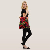 Rote Rose Blume Digitales Kunstwerk-58567 Tasche (Am Model)