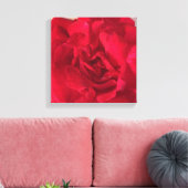 Rote Rose Blume Foto Schließen Leinwanddruck (Insitu (Wohnzimmer))