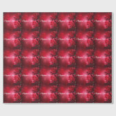 Rote Rose Blume Geschenkpapier (Flach)