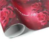 Rote Rose Blume Geschenkpapier (Rolleneckpunkt)
