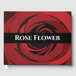 Rote Rose Blume Hochzeit Gästebuch