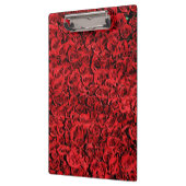 Rote Rose Blume Klemmbrett (Links)